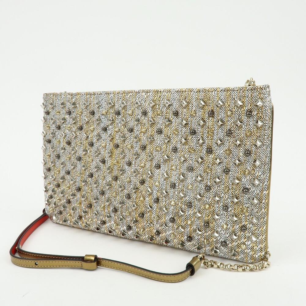 7410 - Christian Louboutin Glitter Patent Leather Crossbody Bag